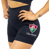 Shorts Preto Fluminense + Nome