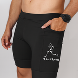 Bermuda Masculina Seu nome+Corredor