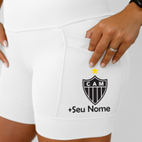 Shorts Branco Atletico + Nome