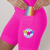 Bermuda Rosa Prova Mulher Maravilha