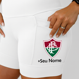 Shorts Branco Fluminense+ Nome