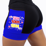 Short Preto/Azul 5,10,15 KM