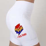 Bermuda Fem Branca Mulher Maravilha