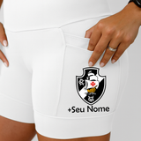 Shorts Branco Vasco + Nome