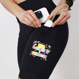 Bermuda Feminina Preta Seja Forte e Corajosa