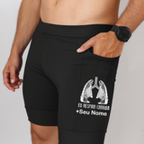 Bermuda Masculina Preto Eu Respiro Corrida