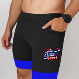 Bermuda Masculino Preta/Azul Papaleguas