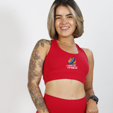 Top Nadador de Compressão Vermelho Foda-se o Pace