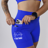 Shorts Azul Coração Batimentos