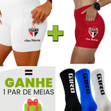 Kit Shorts Feminino + Meia