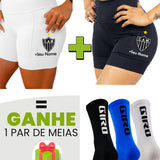 Kit Shorts Feminino + Meia