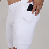 Bermuda Masc Branco Sem Estampa