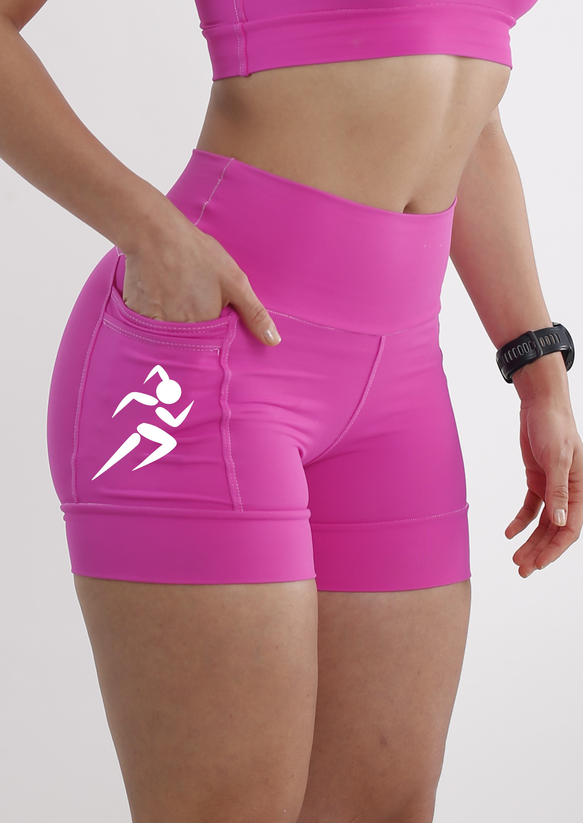 Shorts Rosa Corredora (estoque)