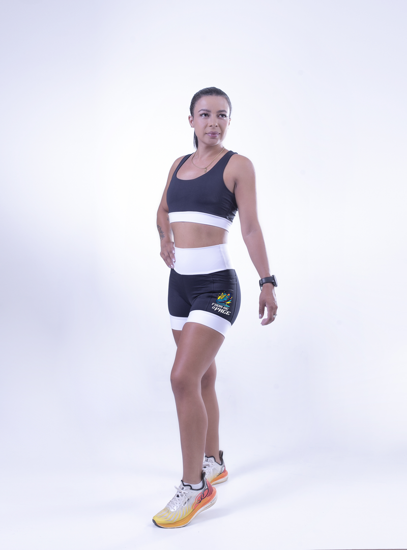 Shorts Foda se o Pace Preto e Branco