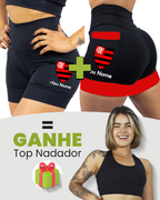 Kit Shorts Flamengo + Nome