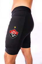 Bermuda Masculina Preta Vitoria +Seu nome