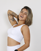 Top Nadador de Compressão Branco