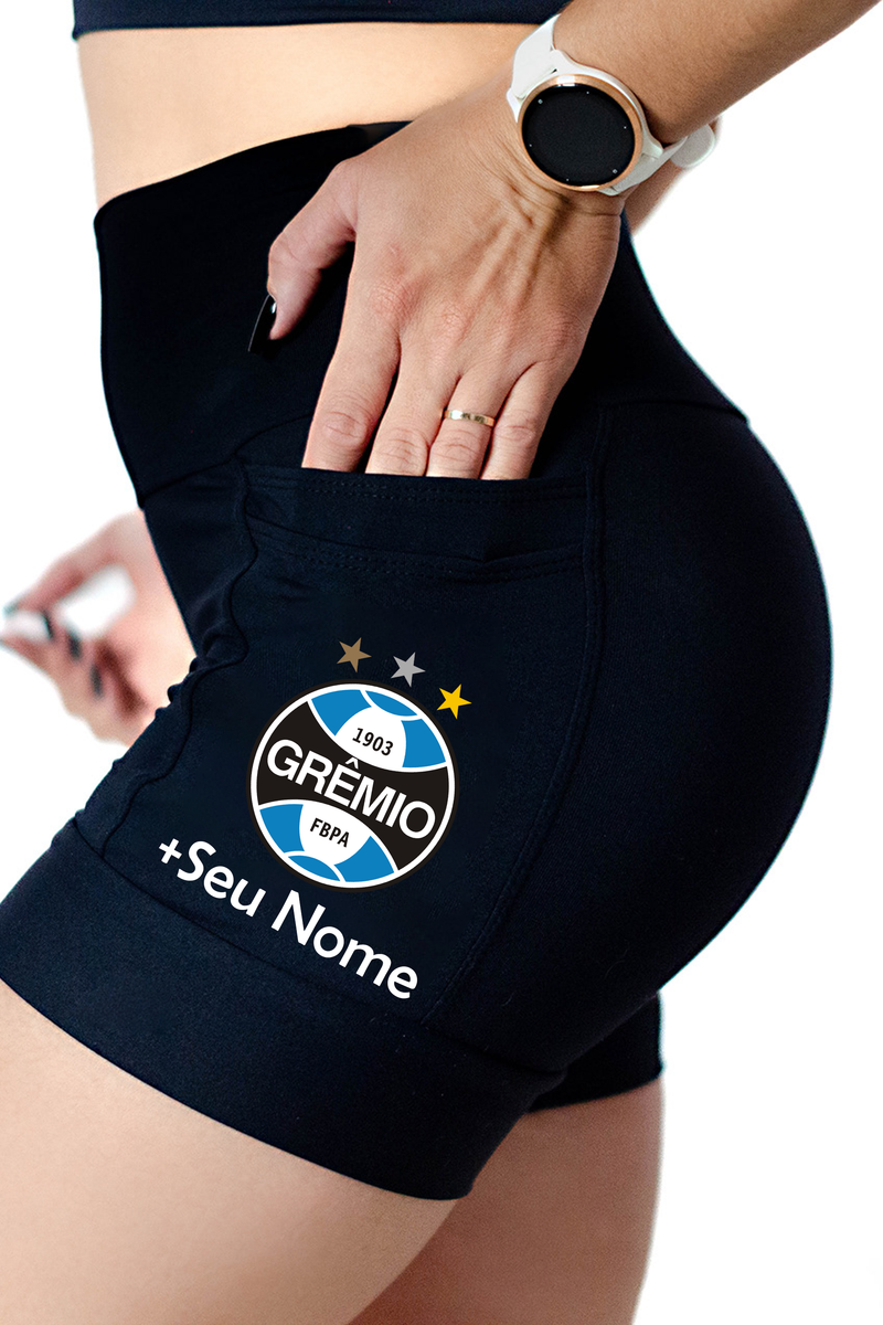 Shorts Preto Gremio+ Nome