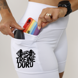 Shorts Branco Treine Duro