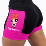 Short Feminino Super Poderosa Rosa