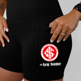 Shorts Preto Internacional + Nome
