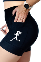 Shorts Feminina Preto Corredora ( Pronta Entrega)