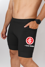 Bermuda Masc Preta Internacional + Nome