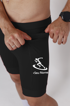 Bermuda Masculina nome+Corredor (preta)