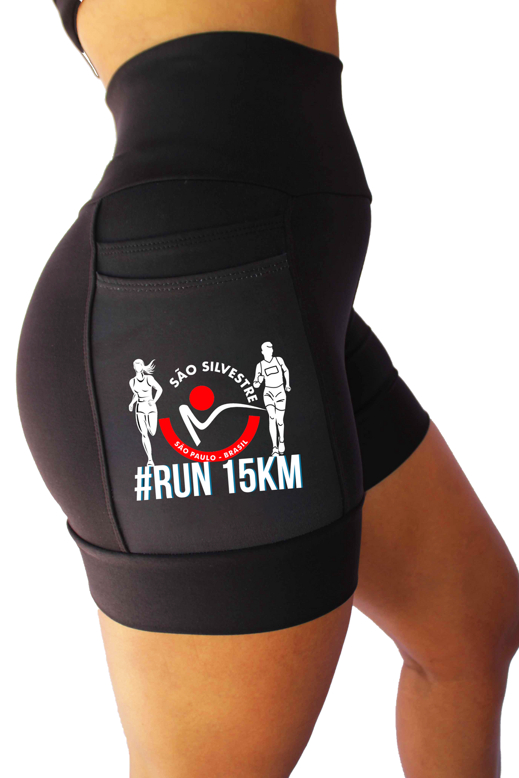 Shorts Preto São Silvestre Coleção 2024( Pronta Entrega)