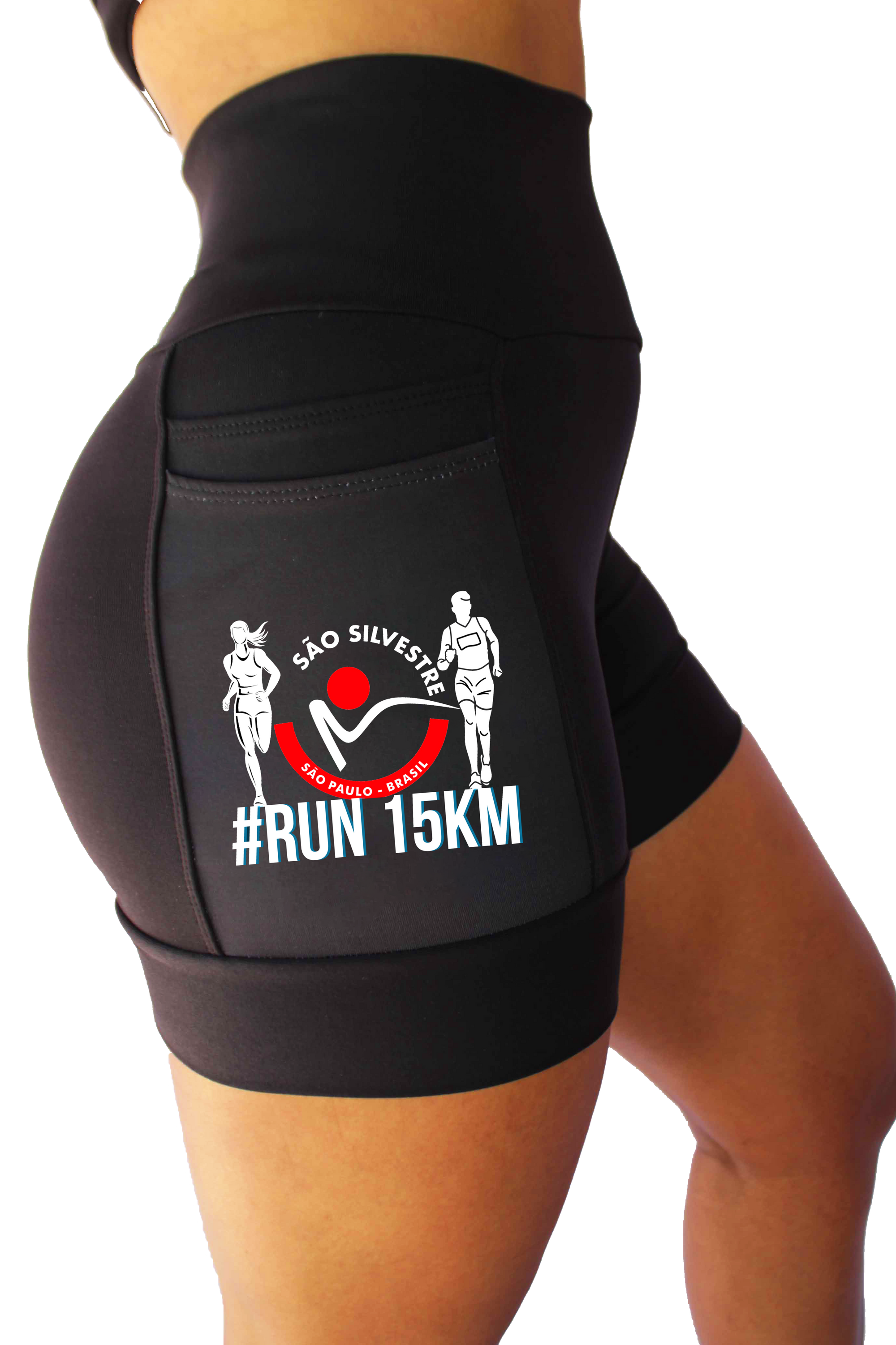 Shorts Preto São Silvestre Coleção 2024( Pronta Entrega)