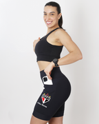 Bermuda Feminina Preta São Paulo +Seu nome