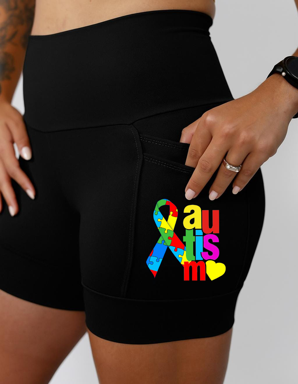Shorts Preto Autismo