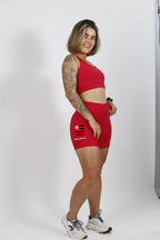 Shorts Vermelho Flamengo + Nome