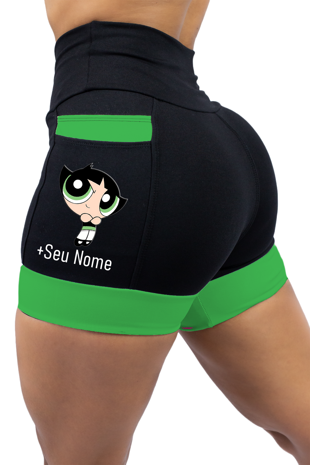 Short Feminino Super Poderosa Verde