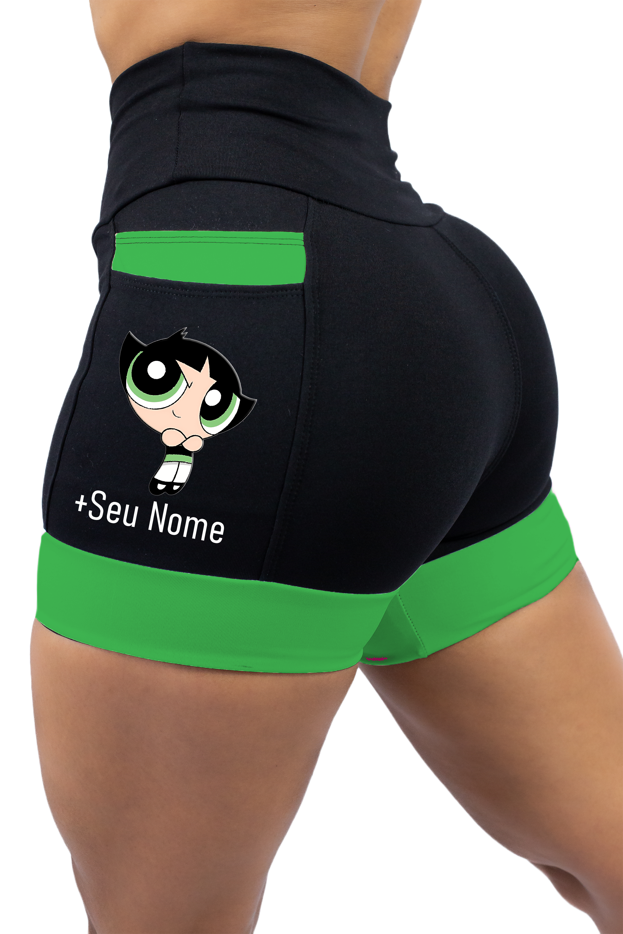 Short Feminino Super Poderosa Verde