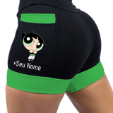 Short Feminino Super Poderosa Verde