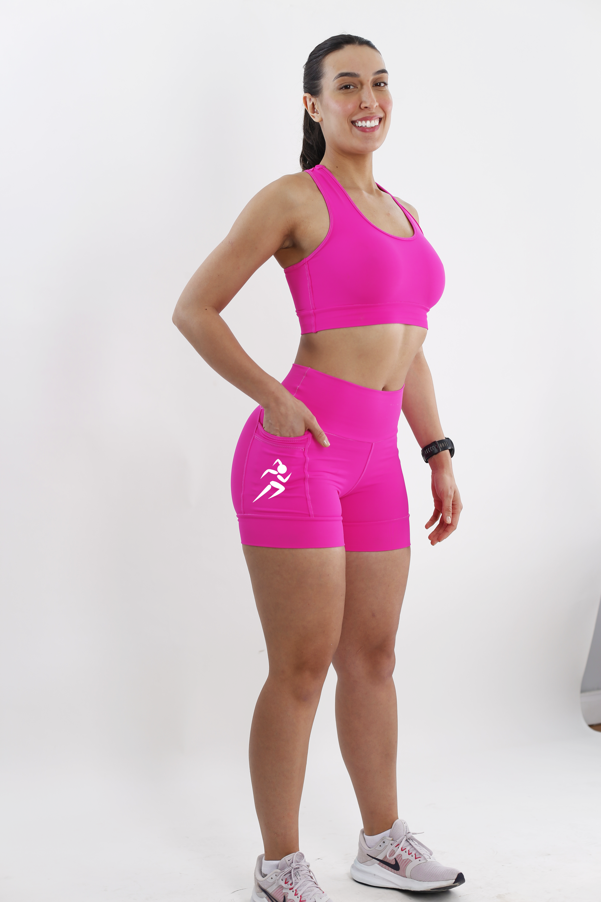 Shorts Rosa Corredora (estoque)