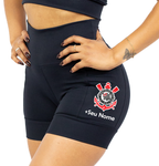 Shorts Preto Corinthias  + Nome