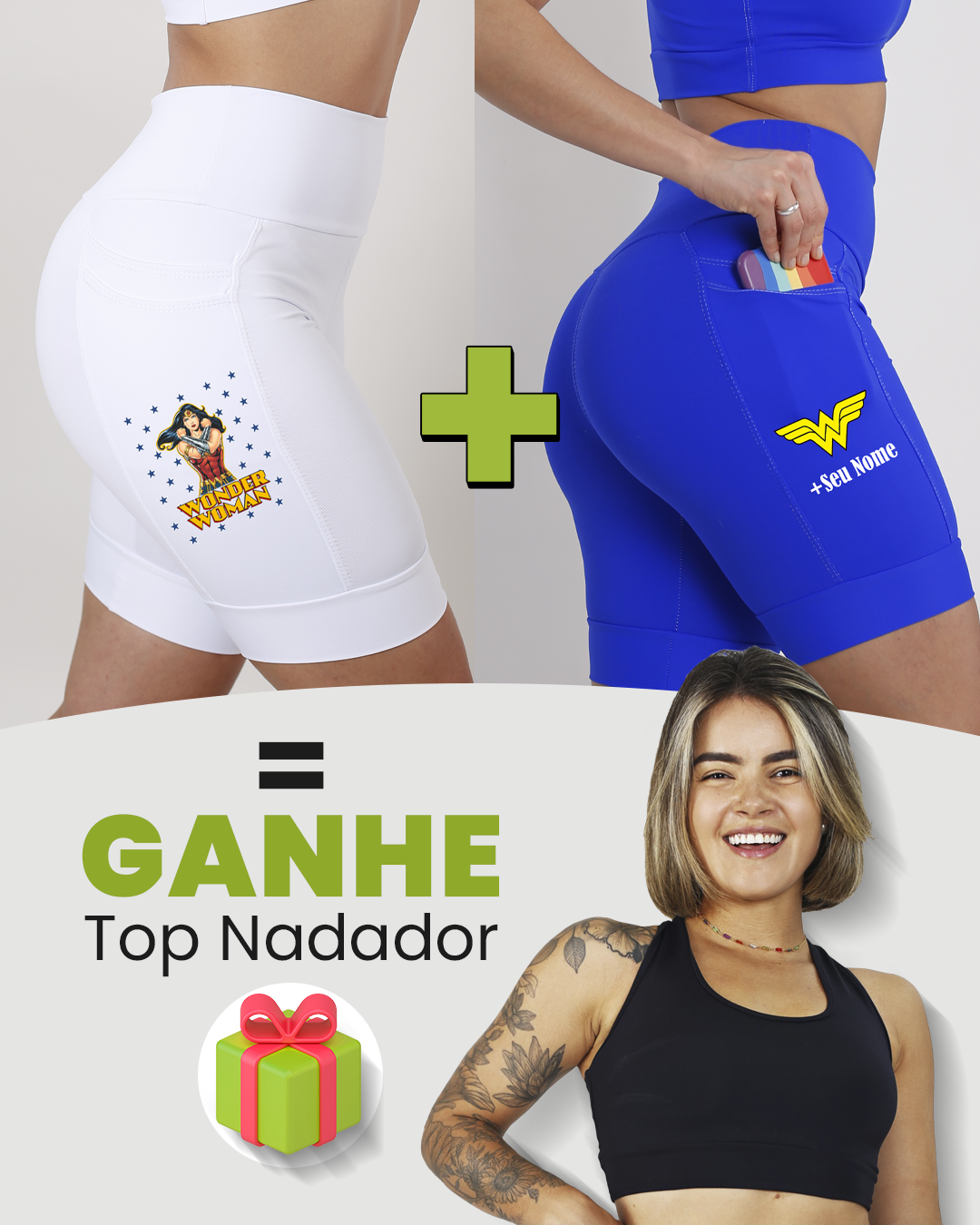 Kit Bermudas Femininas + Tops