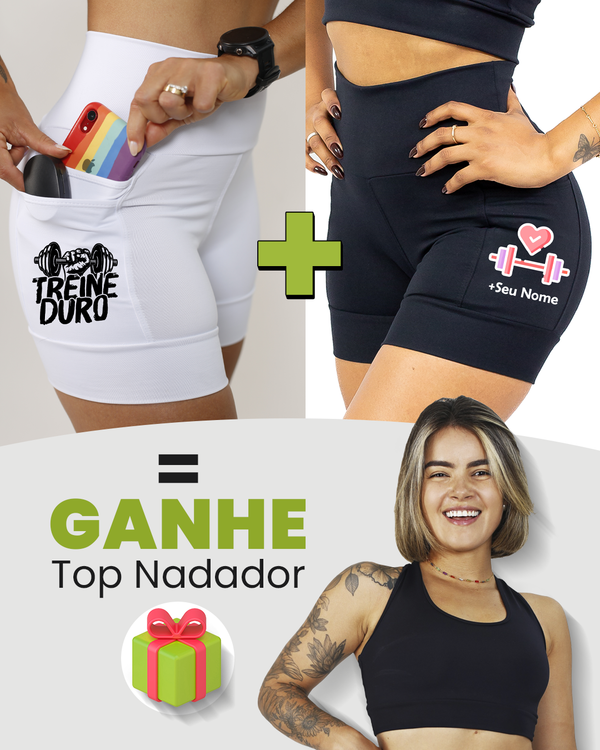 Kit Shorts Feminino + Top