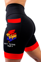 Bermuda Mulher Maravilha + Seu nome (punho vermelho)