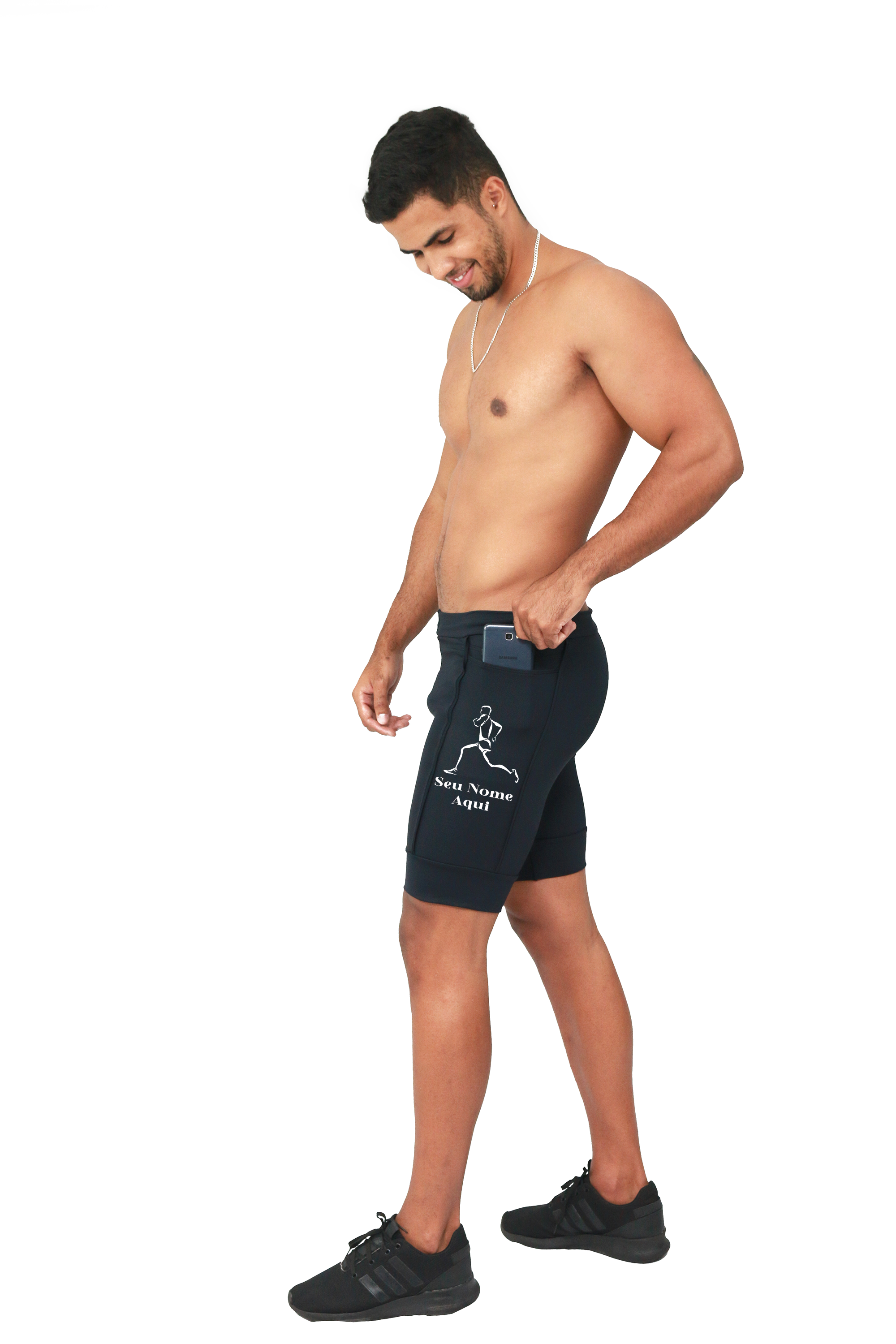 Bermuda Masculina Seu nome+Corredor