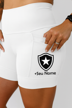 Shorts Branco Botafogo + Nome