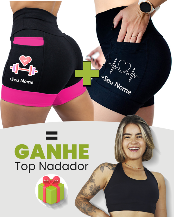 Kit Shorts Feminino + Top