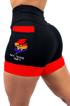 Shorts Mulher Maravilha + Seu nome (punho vermelho)