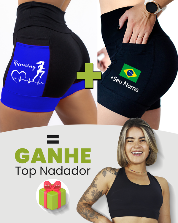 Kit Shorts Feminino + Top