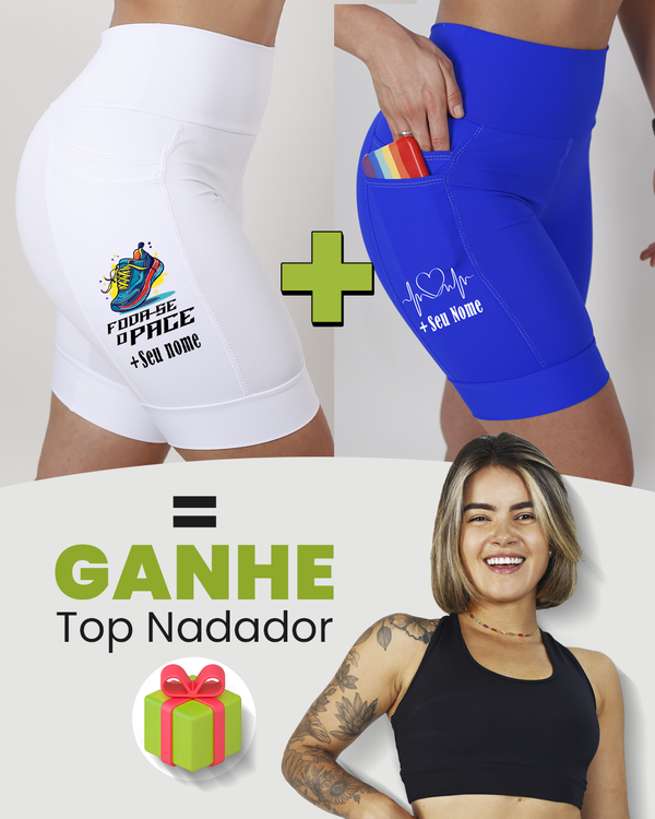 Kit Bermudas Femininas + Tops