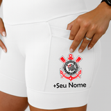 Shorts Branco Corinthians+ Nome