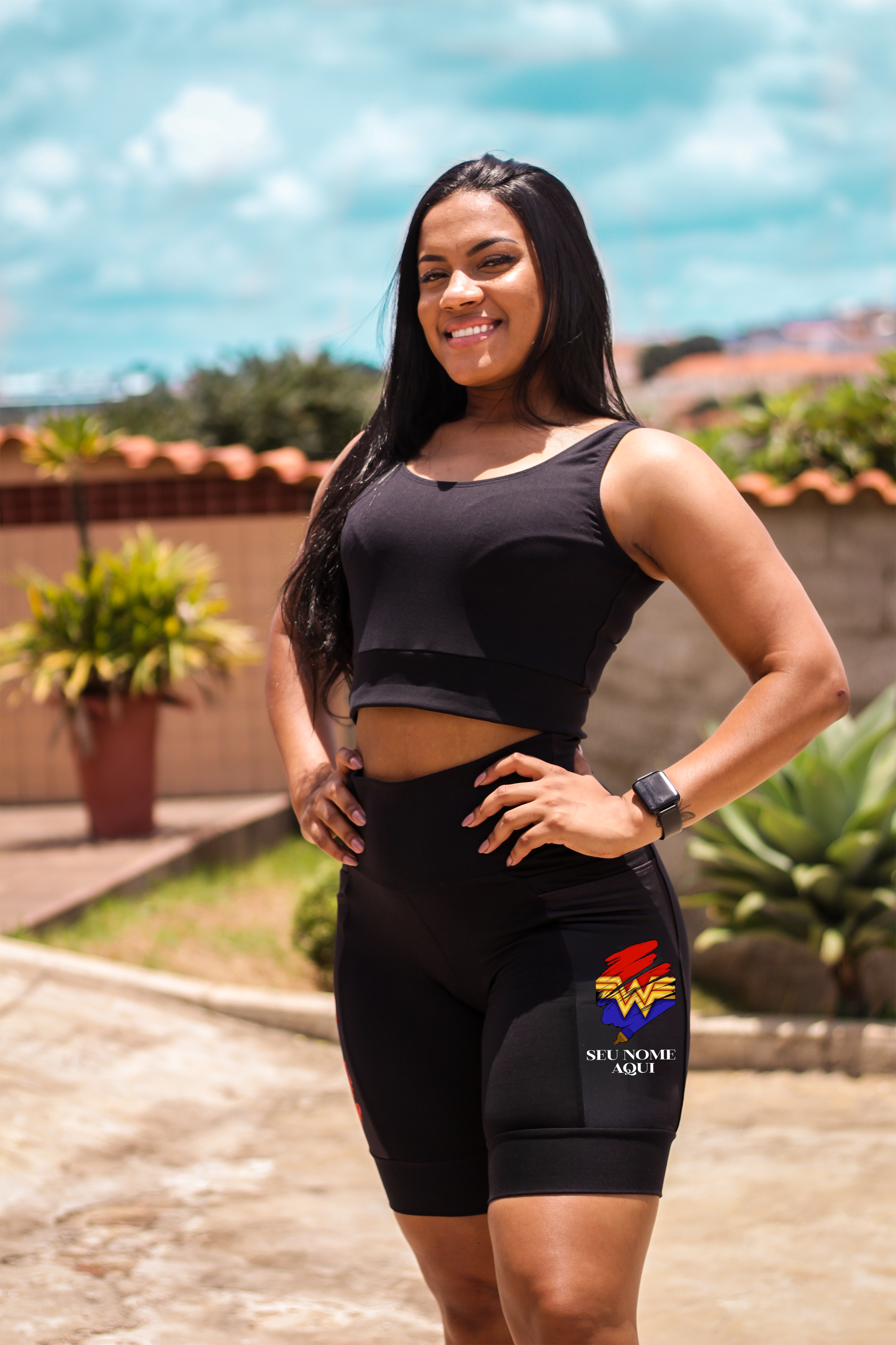 Bermuda Mulher Maravilha + Seu nome