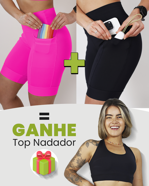 Kit Bermudas Femininas + Tops